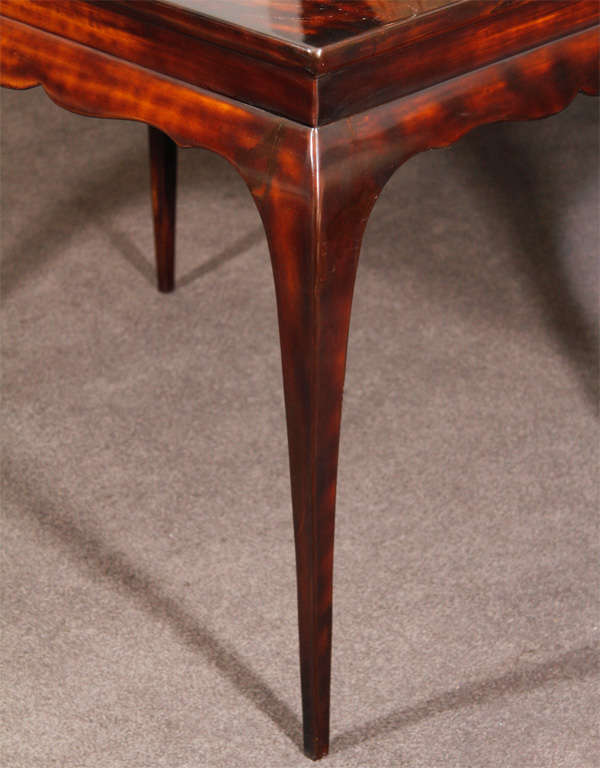 French Fine Lacquered Table by Maison Jansen